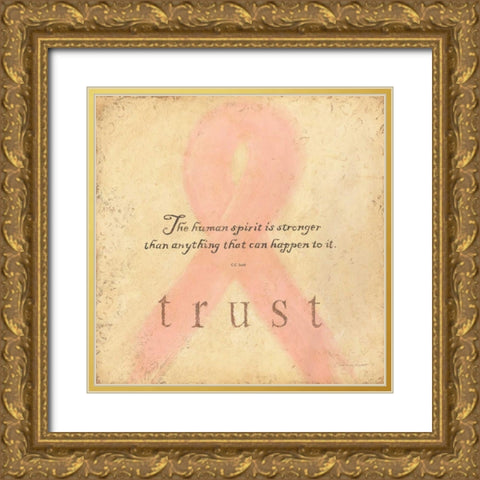 Trust Gold Ornate Wood Framed Art Print with Double Matting by Marrott, Stephanie