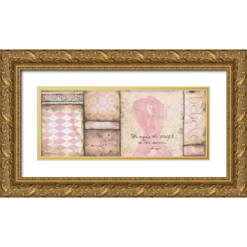 Strength Gold Ornate Wood Framed Art Print with Double Matting by Marrott, Stephanie