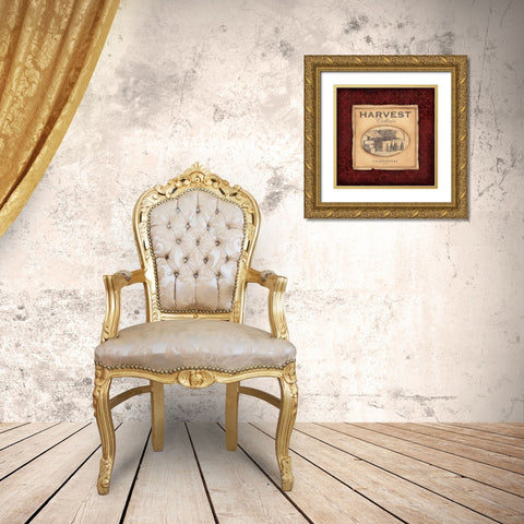 Chardonnay Gold Ornate Wood Framed Art Print with Double Matting by Marrott, Stephanie
