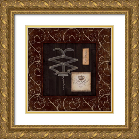Corkscrew I Gold Ornate Wood Framed Art Print with Double Matting by Marrott, Stephanie