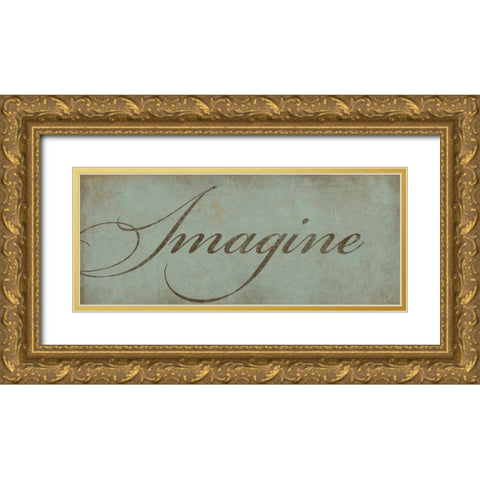 Imagine Gold Ornate Wood Framed Art Print with Double Matting by Marrott, Stephanie