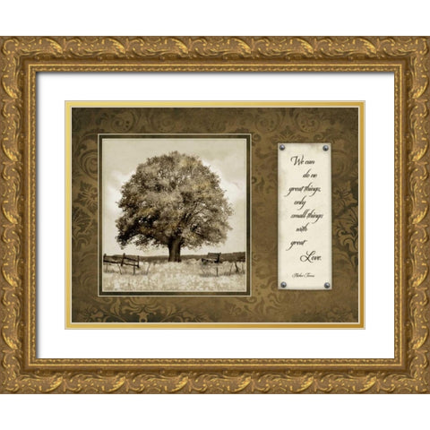 We Do Gold Ornate Wood Framed Art Print with Double Matting by Marrott, Stephanie