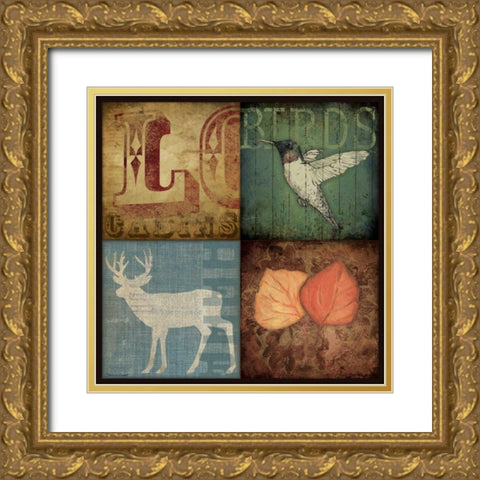 Lodge III Gold Ornate Wood Framed Art Print with Double Matting by Marrott, Stephanie
