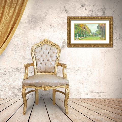 Lake Como #2 Gold Ornate Wood Framed Art Print with Double Matting by Stevens, Allayn