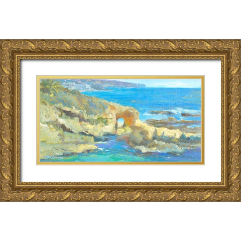 Gateway Gold Ornate Wood Framed Art Print with Double Matting by Stevens, Allayn