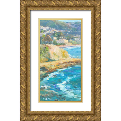 Afternoon Set Gold Ornate Wood Framed Art Print with Double Matting by Stevens, Allayn