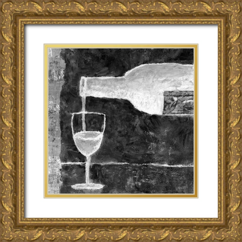 Red Wine Gold Ornate Wood Framed Art Print with Double Matting by Bagnato, Judi