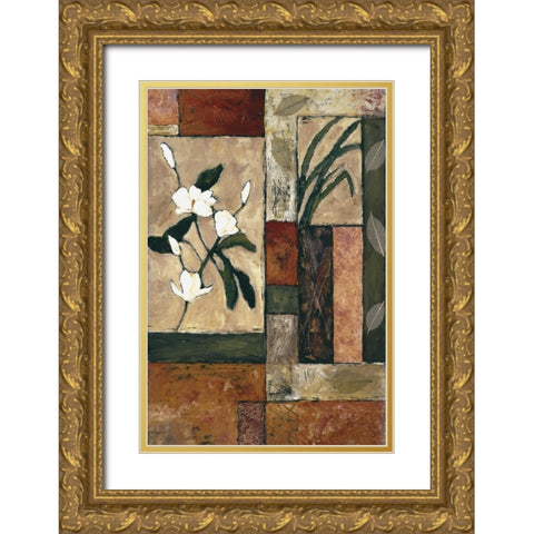 Natures Bounty 4 Gold Ornate Wood Framed Art Print with Double Matting by Bagnato, Judi