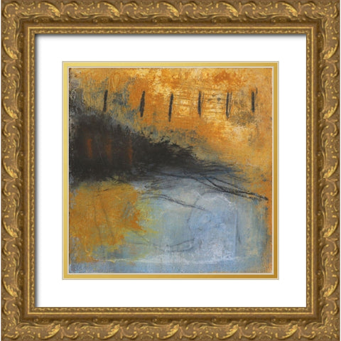 Desertscape 2 Gold Ornate Wood Framed Art Print with Double Matting by Bagnato, Judi