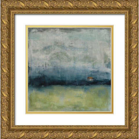 Here At Last Gold Ornate Wood Framed Art Print with Double Matting by Bagnato, Judi