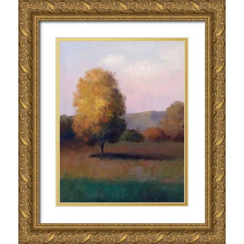 Tree in the Sun I Gold Ornate Wood Framed Art Print with Double Matting by Chin, Art