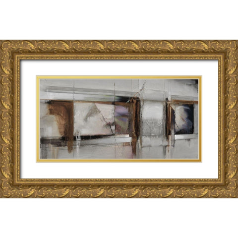 Abstract 14 Gold Ornate Wood Framed Art Print with Double Matting by Dean, Bruce