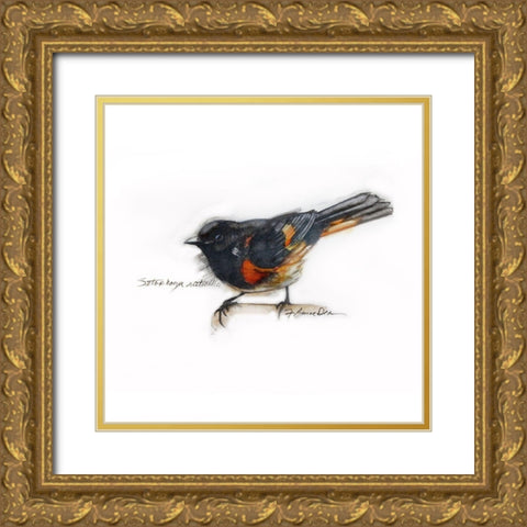 American RedstaRT Gold Ornate Wood Framed Art Print with Double Matting by Dean, Bruce