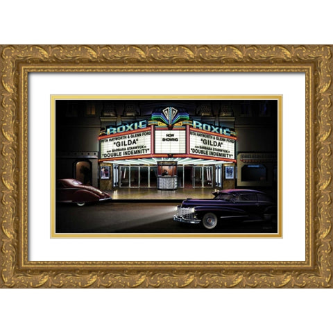 Roxie Picture Gold Ornate Wood Framed Art Print with Double Matting by Flint, Helen