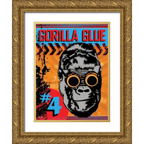 Gorilla Glue Gold Ornate Wood Framed Art Print with Double Matting by Has