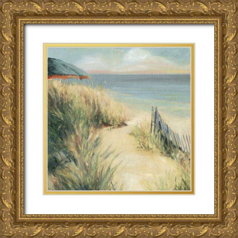 HAZ03 Bridgeport Gold Ornate Wood Framed Art Print with Double Matting by Franklin, Elizabeth