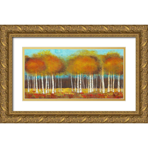 Atmoshere Gold Ornate Wood Framed Art Print with Double Matting by TBS
