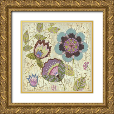 Tribeca 2 Gold Ornate Wood Framed Art Print with Double Matting by TBS