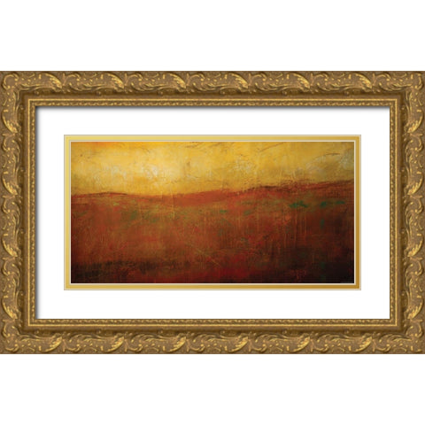 Golden Sunrise Gold Ornate Wood Framed Art Print with Double Matting by Sokol-Hohne