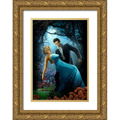 Twilight Gold Ornate Wood Framed Art Print with Double Matting by Brando, JJ