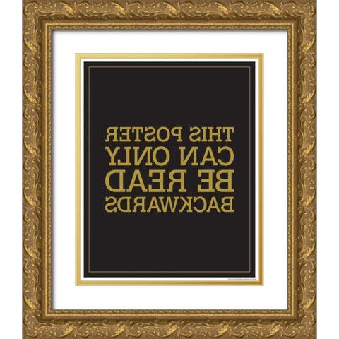 Backwards Gold Ornate Wood Framed Art Print with Double Matting by Brando, JJ