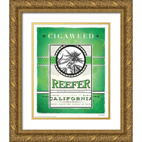 Reefer Gold Ornate Wood Framed Art Print with Double Matting by Brando, JJ
