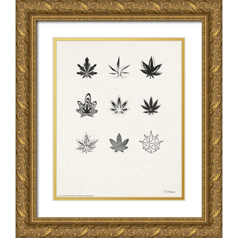 Era Juana Gold Ornate Wood Framed Art Print with Double Matting by Brando, JJ