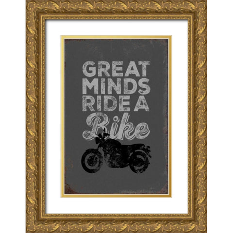 Great Minds Gold Ornate Wood Framed Art Print with Double Matting by Brando, JJ