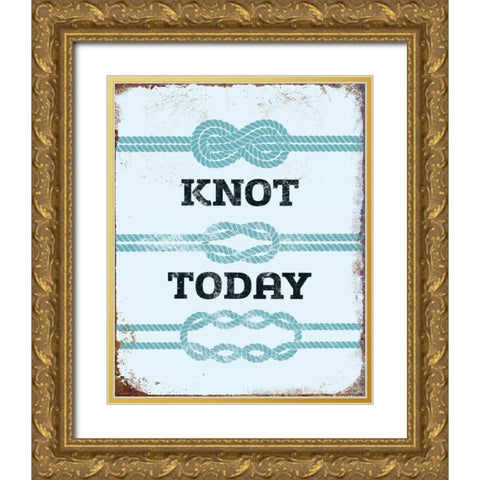 Knot Today Gold Ornate Wood Framed Art Print with Double Matting by Brando, JJ