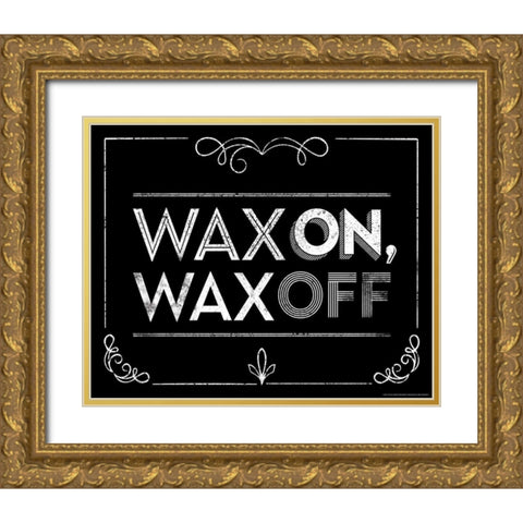 Wax On Gold Ornate Wood Framed Art Print with Double Matting by Brando, JJ