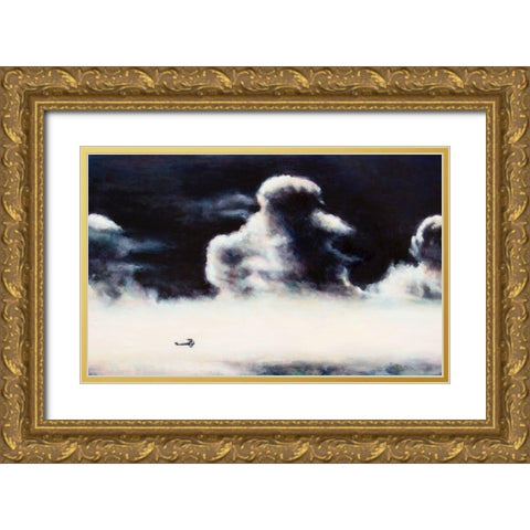 Flying High Gold Ornate Wood Framed Art Print with Double Matting by Gipe, L.