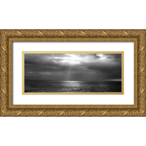 Sunbeam Gold Ornate Wood Framed Art Print with Double Matting by Linden, Sally