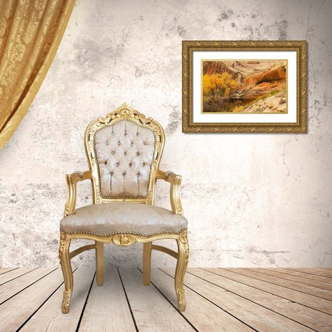 Anastzi Homeland Gold Ornate Wood Framed Art Print with Double Matting by Linden, Sally