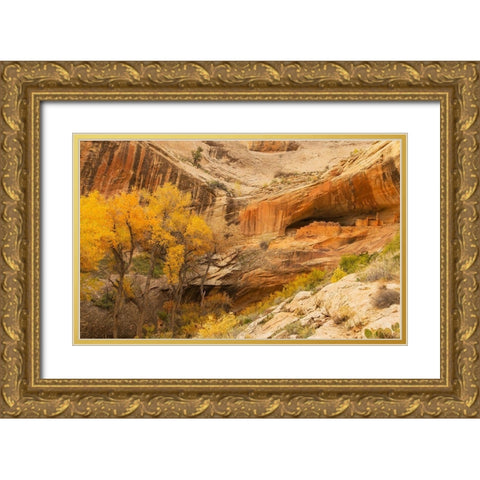 Anastzi Homeland Gold Ornate Wood Framed Art Print with Double Matting by Linden, Sally