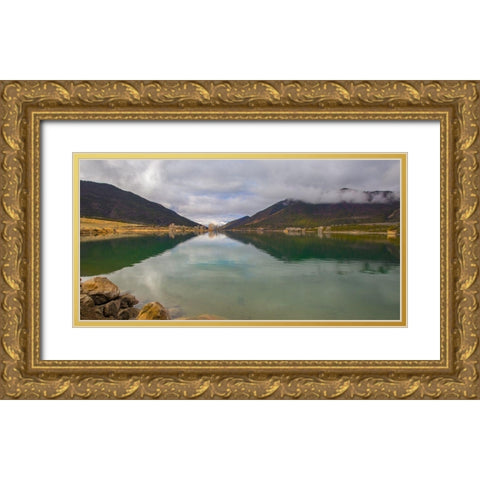 Rifle Gap Gold Ornate Wood Framed Art Print with Double Matting by Linden, Sally