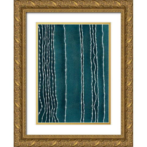 Staying Calm Gold Ornate Wood Framed Art Print with Double Matting by Van, Laura