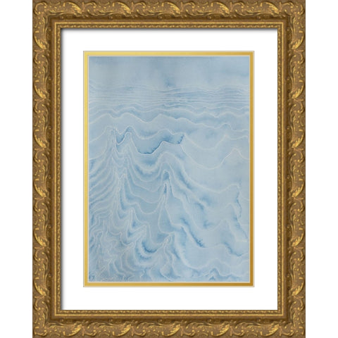 Cold Dreams Gold Ornate Wood Framed Art Print with Double Matting by Van, Laura