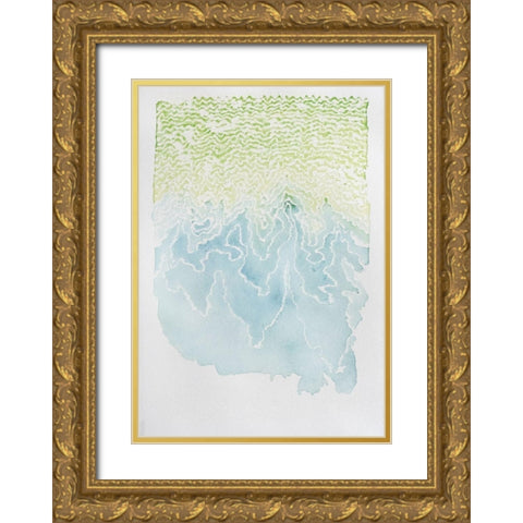 Reaching Gold Ornate Wood Framed Art Print with Double Matting by Van, Laura