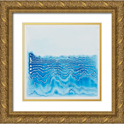 The River Gold Ornate Wood Framed Art Print with Double Matting by Van, Laura