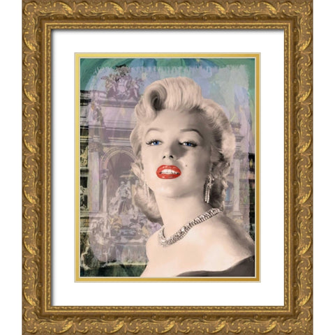 Girls Best Friend Trevi Gold Ornate Wood Framed Art Print with Double Matting by Michaels, Jerry