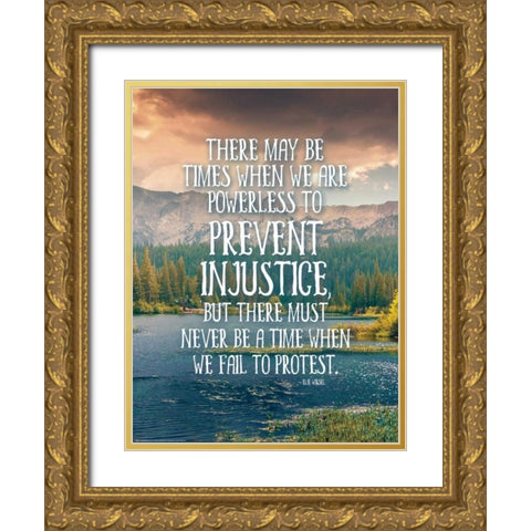 Quote 1 Gold Ornate Wood Framed Art Print with Double Matting by Nobleworks, Inc.