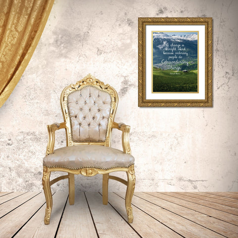 Quote 4 Gold Ornate Wood Framed Art Print with Double Matting by Nobleworks, Inc.