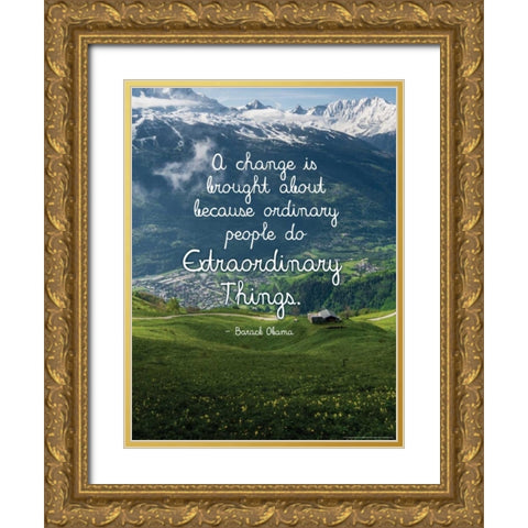Quote 4 Gold Ornate Wood Framed Art Print with Double Matting by Nobleworks, Inc.