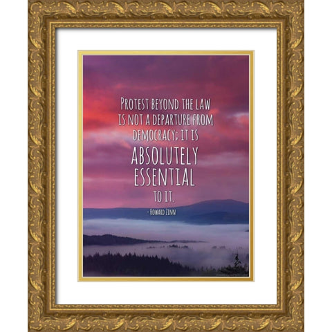 Quote 7 Gold Ornate Wood Framed Art Print with Double Matting by Nobleworks, Inc.