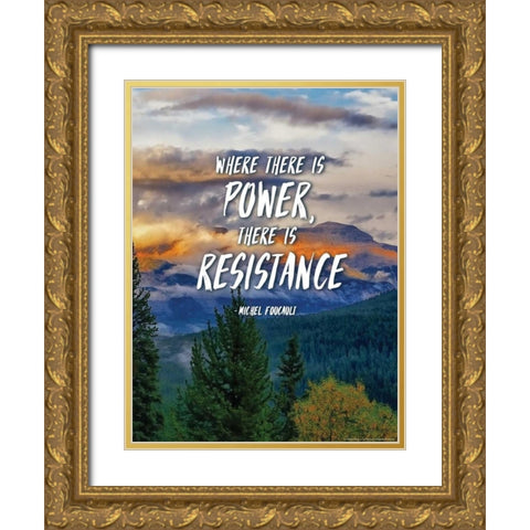 Quote 8 Gold Ornate Wood Framed Art Print with Double Matting by Nobleworks, Inc.