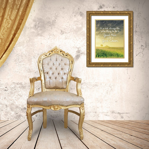 Quote 9 Gold Ornate Wood Framed Art Print with Double Matting by Nobleworks, Inc.