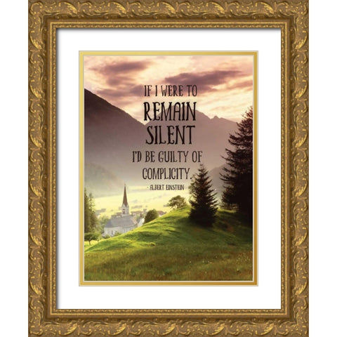 Quote 10 Gold Ornate Wood Framed Art Print with Double Matting by Nobleworks, Inc.