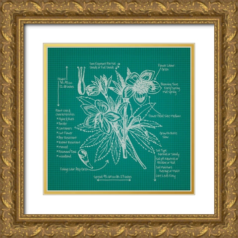 Blueprints 5 Gold Ornate Wood Framed Art Print with Double Matting by Nobleworks, Inc.