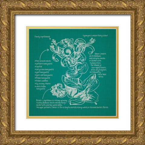 Blueprints 6 Gold Ornate Wood Framed Art Print with Double Matting by Nobleworks, Inc.