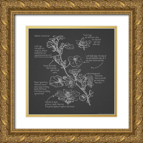 Blueprints 7 Gold Ornate Wood Framed Art Print with Double Matting by Nobleworks, Inc.